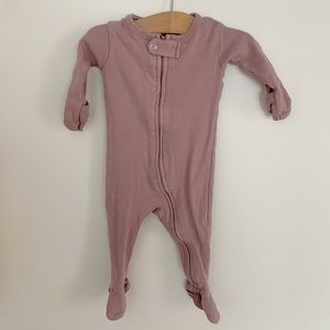 L’ovedbaby | Zipper Footie PJs | Mauve Pink